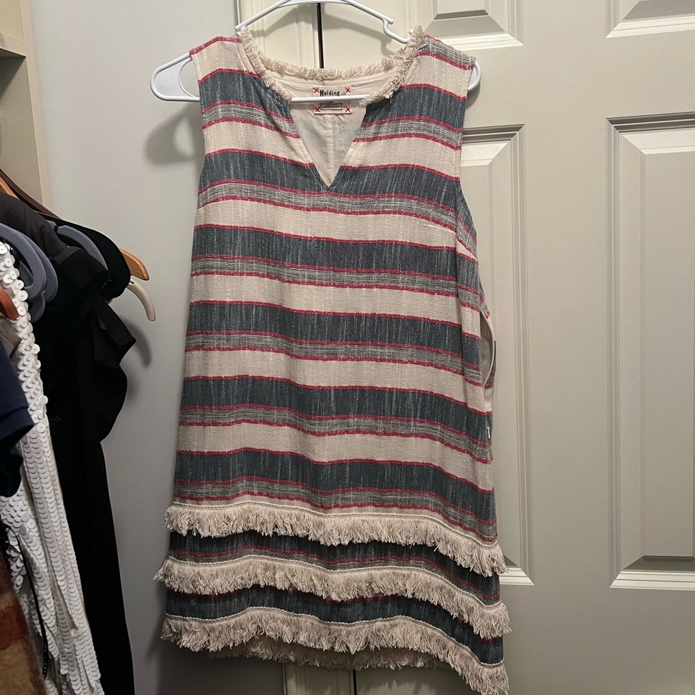 Anthropologie Holding Horses Striped Shift Dress